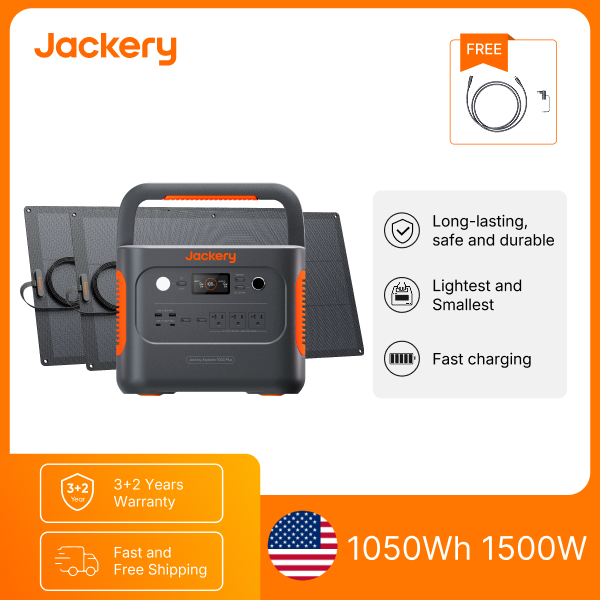 Jackery E1000AC 1050Wh Portabl - Solar Emergency Charger 评论和价格