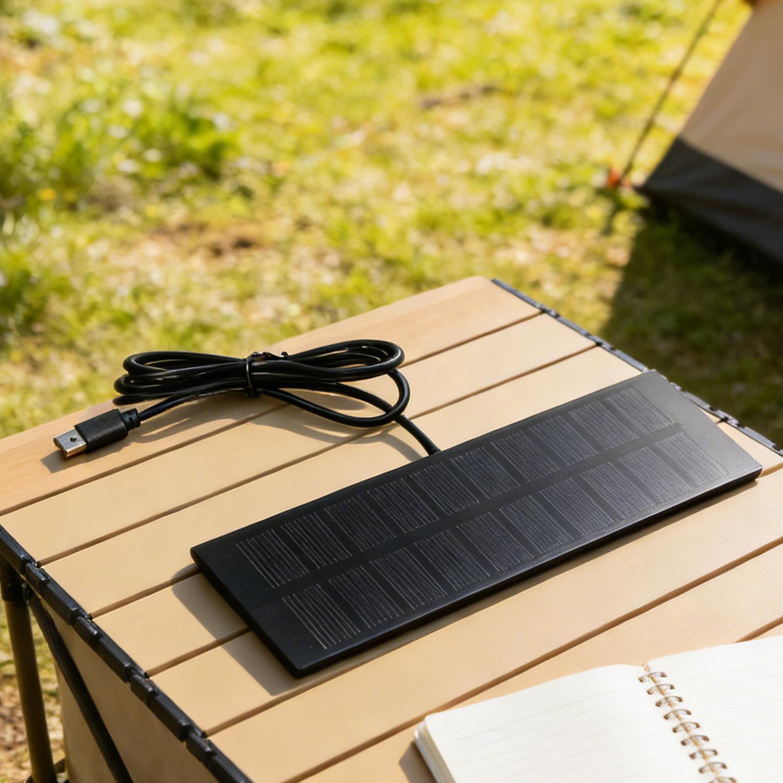 5V 3.7-5W Portable Solar Panel - Solar Emergency Charger 评论和价格