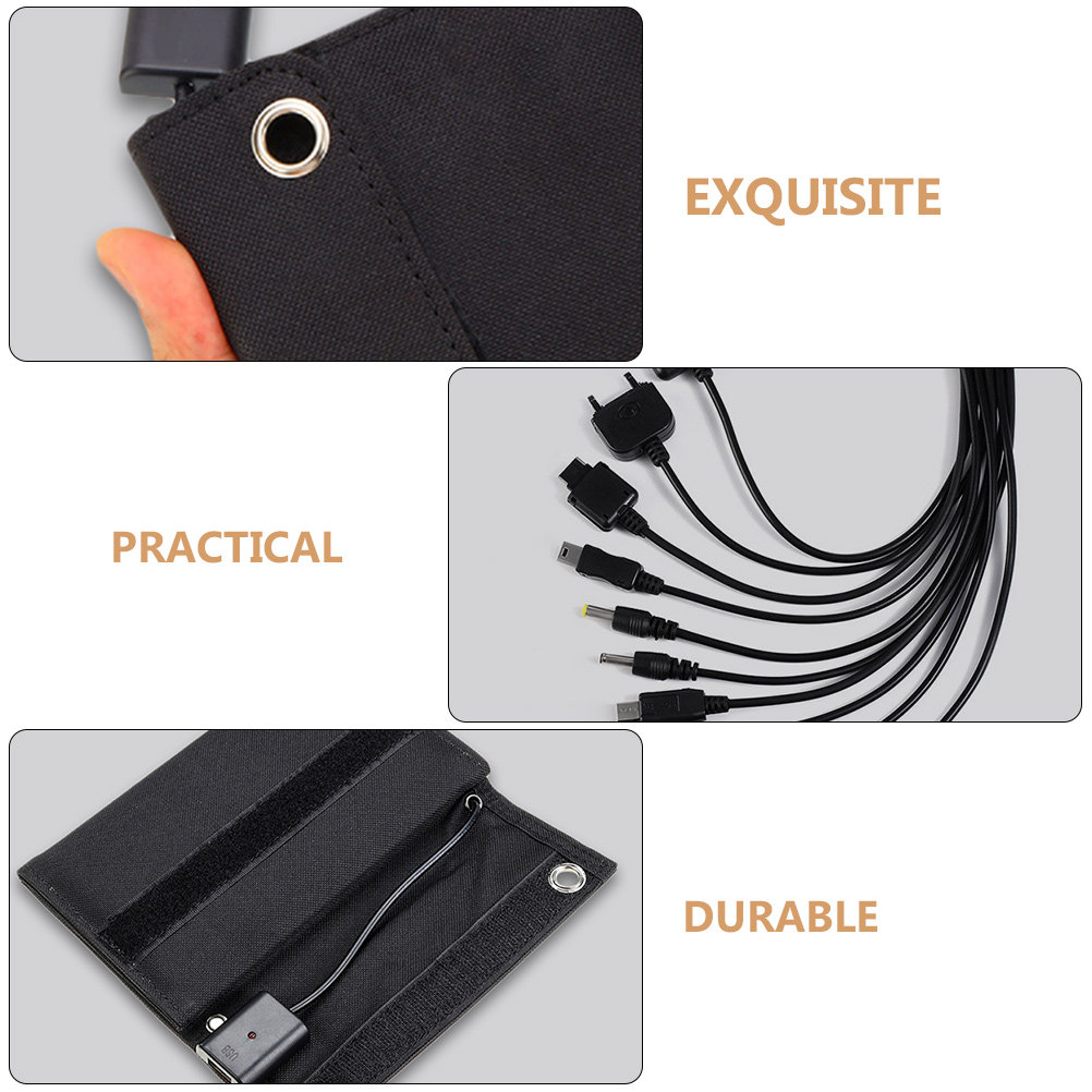 1Set 15W 6V Portable Solar Pan - Solar Emergency Charger 评论和价格
